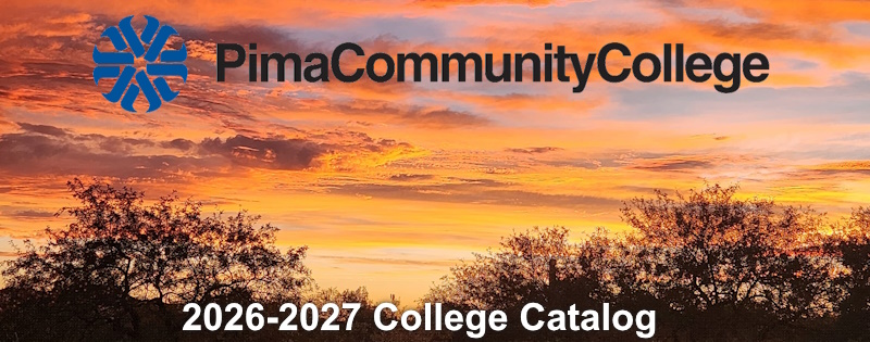 Pima Community College Catalog 2026-2027 Photo image of sunset taken by Tucson resident Nancy Wheelock